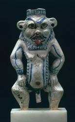 Kohlentopf in Form des Gottes Bes, Neues Reich, ca. 1400-1300 v. Chr.